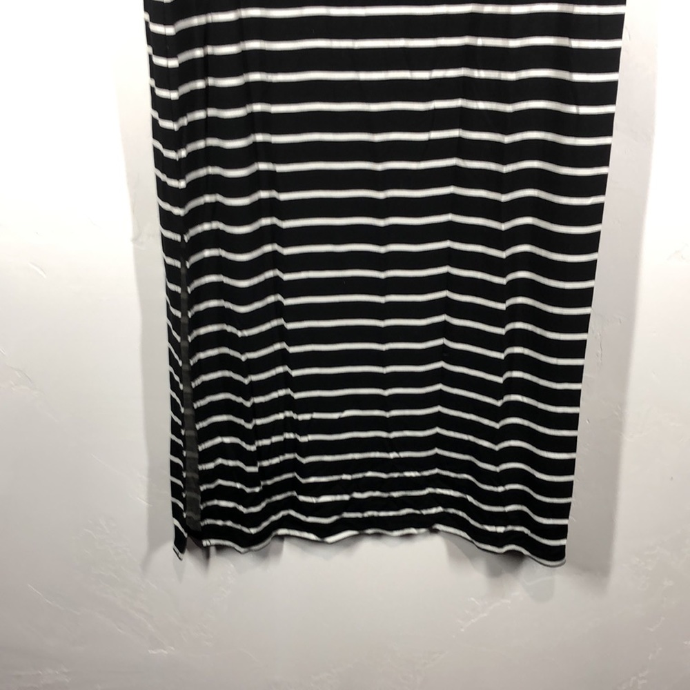 NWT a.n.a black and white stripe maxi skirt medium - Picture 8 of 11